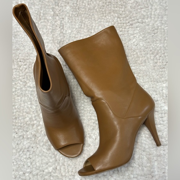 Just about new, Michael Kors peep toe booties, only worn once. - Picture 1 of 1